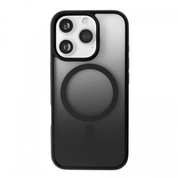 Puro iPhone 16 Pro Max -suojakuori, liukuvärjätty musta