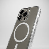 Puro iPhone 16 Pro Max -suojakuori Impact Clear D3O MagSafe Läpinäkyvä