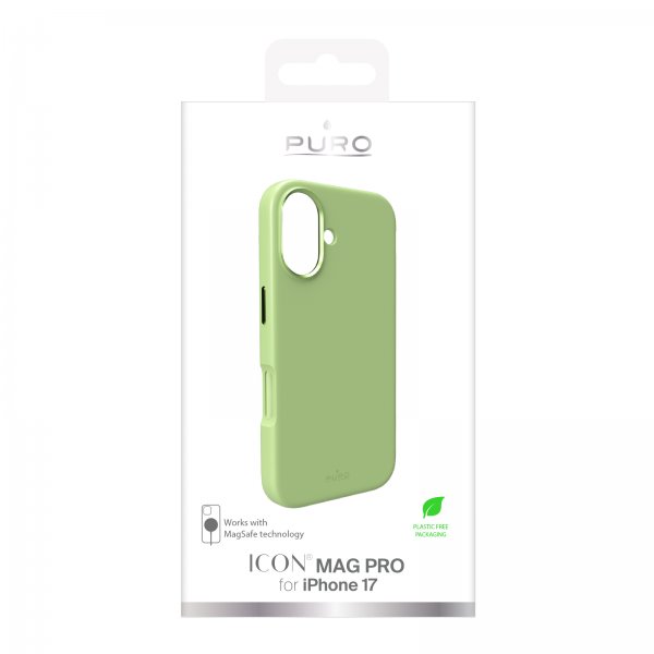 Puro iPhone 17 -kuoret ICON Mag Pro, Salted Lime