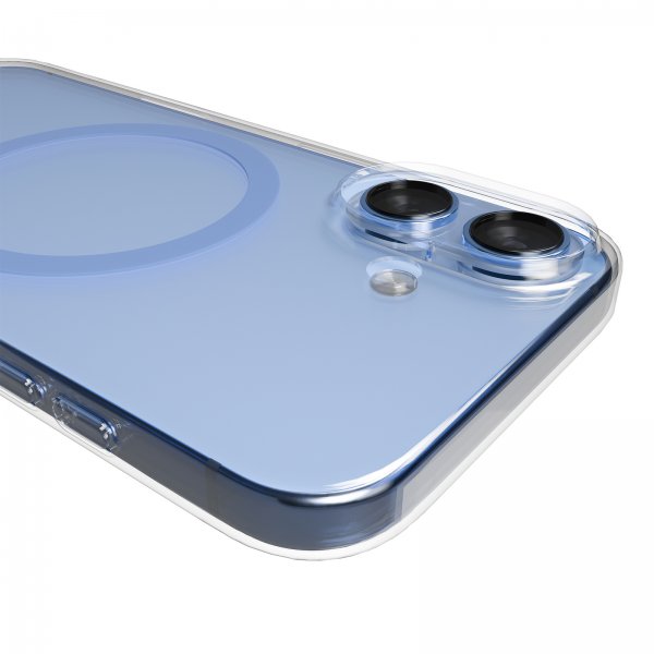 Puro iPhone 17 -kuori Lite Mag läpinäkyvä sininen