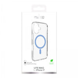 Puro iPhone 17 -kuori Lite Mag läpinäkyvä sininen