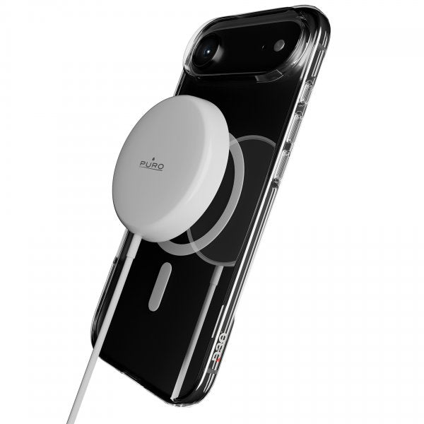 Puro iPhone Air -kuori Impact Clear D3O MagSafe Läpinäkyvä