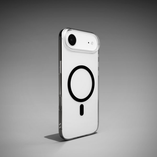 Puro iPhone Air -kuori Lite Mag läpinäkyvä musta