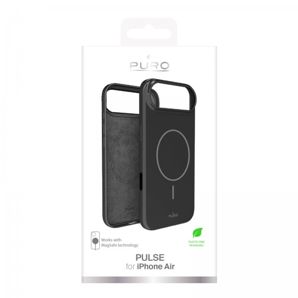 Puro iPhone Air -kuori Pulse MagSafe, musta