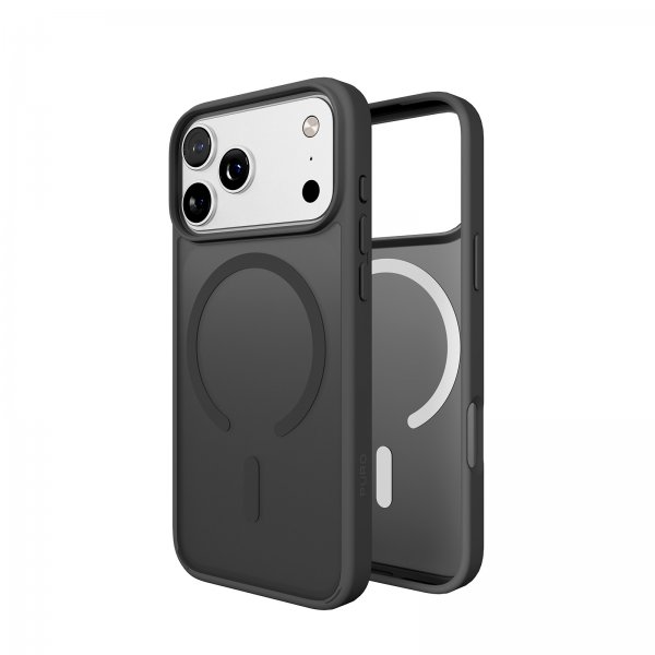 Puro iPhone 17 Pro -kuori, liukuvärinen harmaa