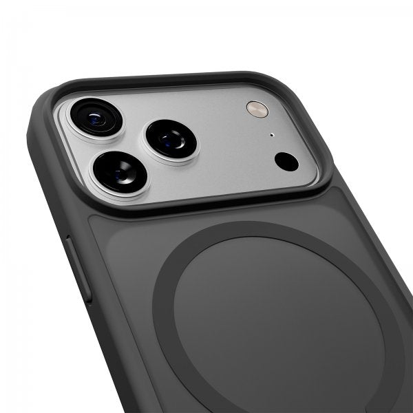 Puro iPhone 17 Pro -kuori, liukuvärinen harmaa