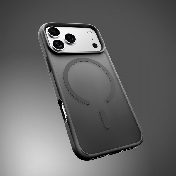 Puro iPhone 17 Pro -kuori, liukuvärinen harmaa