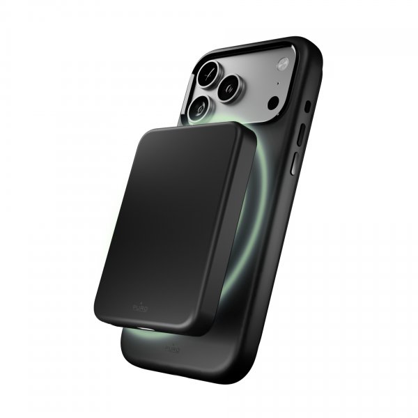 Puro iPhone 17 Pro -kuori ICON Mag Pro musta