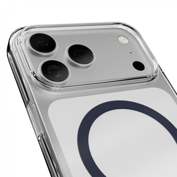 Puro iPhone 17 Pro Lite Mag läpinäkyvä kuori, sininen