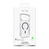 Puro iPhone 17 Pro Lite Mag läpinäkyvä kuori, sininen