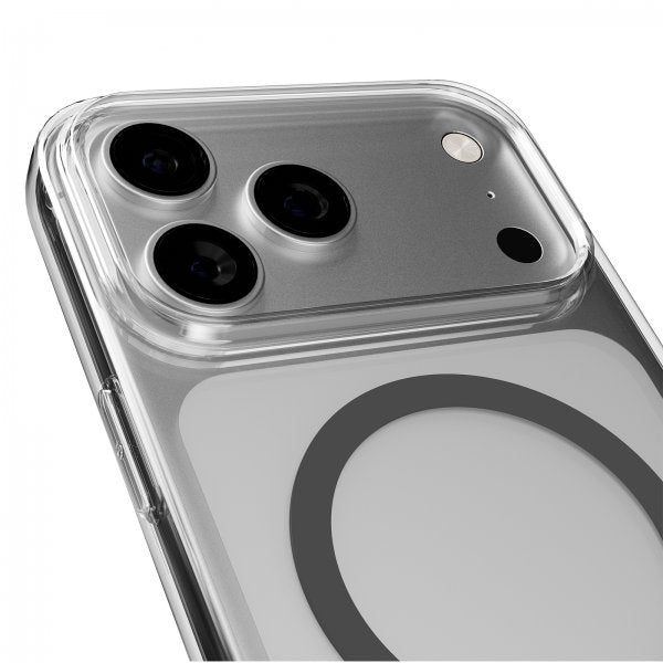 Puro iPhone 17 Pro Lite Mag Läpinäkyvä Musta Suojakuori