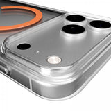 Puro iPhone 17 Pro Lite Mag läpinäkyvä oranssi kuori