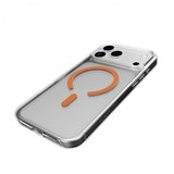 Puro iPhone 17 Pro Lite Mag läpinäkyvä oranssi kuori