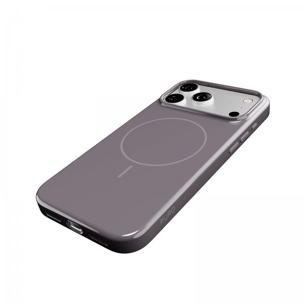 Puro iPhone 17 Pro Kuori Pulse MagSafe Tummanharmaa