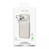 Puro iPhone 17 Pro Max -kuori, läpinäkyvä