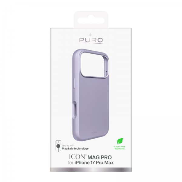 Puro iPhone 17 Pro Max -kuori ICON Mag Pro Lavender