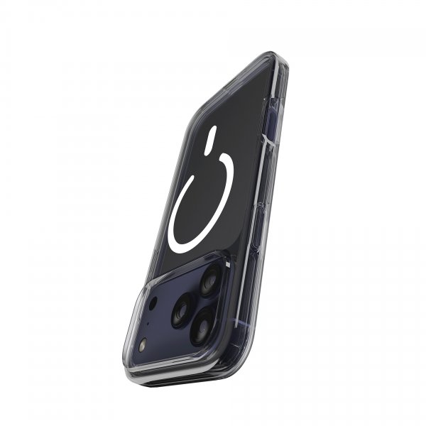 Puro iPhone 17 Pro Max -suojakuori Impact Clear D3O MagSafe Läpinäkyvä