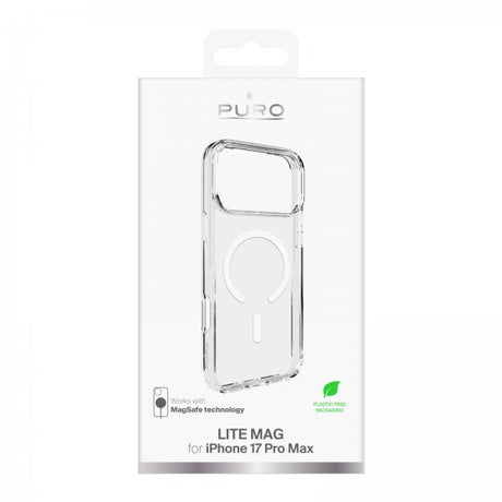 Puro iPhone 17 Pro Max Kuori Lite Mag Läpinäkyvä