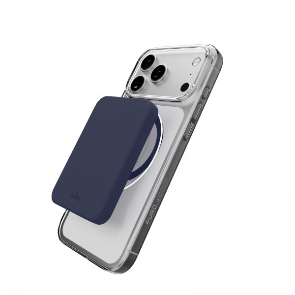 Puro iPhone 17 Pro Max Kuori Lite Mag Läpinäkyvä Sininen