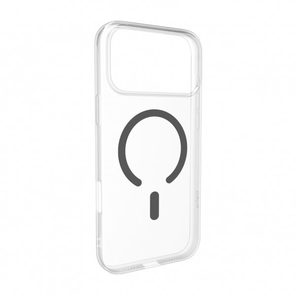 Puro iPhone 17 Pro Max Kuori Lite Mag Läpinäkyvä Harmaa