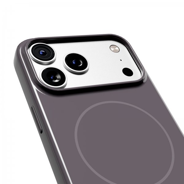 Puro iPhone 17 Pro Max Kuori Pulse MagSafe Tummanharmaa