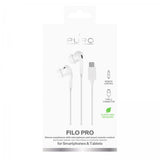 Puro langalliset Filo Pro USB-C -kuulokkeet, valkoinen