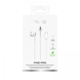 Puro langalliset nappikuulokkeet Fine USB-C valkoinen
