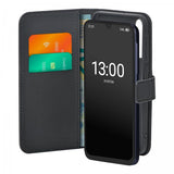 Puro Samsung Galaxy A15 -suojakotelo, lompakko, jalusta, musta