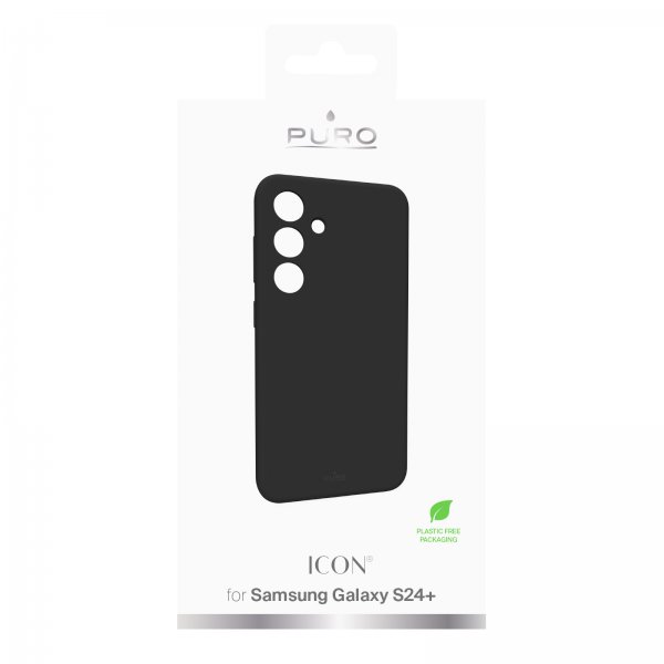 Puro Samsung Galaxy S24 Plus Suojakuori Icon Musta