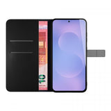 Puro Samsung Galaxy S26 Plus Kotelo Lompakko Jalusta Musta