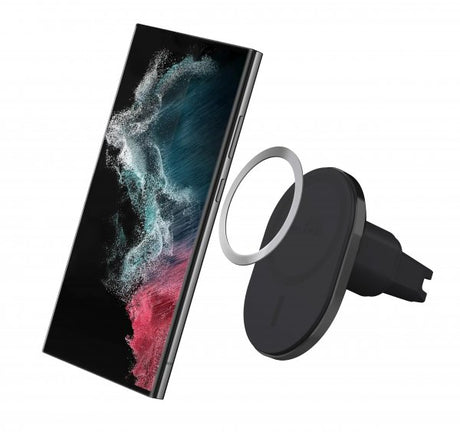 Puro Autoteline Mag Pro 15W MagSafe Musta