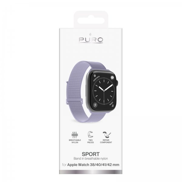 Puro Apple Watch 38/40/41/42mm ranneke Sport Strap Lavender