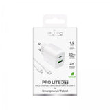 Puro-laturi kaapelilla ProLite Kit USB-C 25W 1,2m Valkoinen