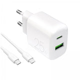 Puro-laturi kaapelilla ProLite Kit USB-C 25W 1,2m Valkoinen