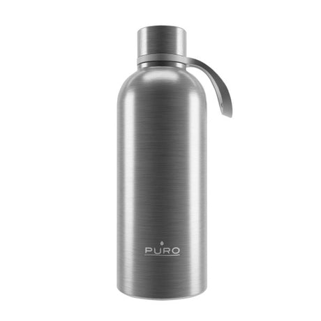 Puro Drink Me -termospullo, 500 ml, harmaa