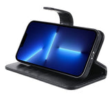Nordic Covers iPhone 14 Pro -suojakuori Essential Leather Raven Black