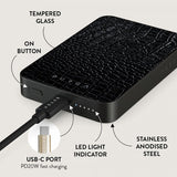 Burga Powerbank MagSafe 5000 mAh Reaper's Touch Metallinharmaa