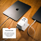 Kiinteä matkalaturi Voyager World Adapter 85W