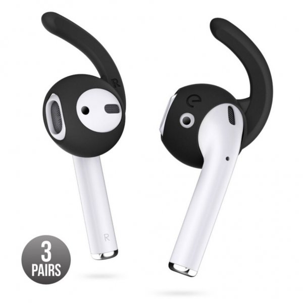 KeyBudz EarBuddyz Korvakoukut AirPodsille ja EarPodseille, musta