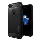 Spigen iPhone 7/8/SE kuori, Rugged Armor, mattamusta