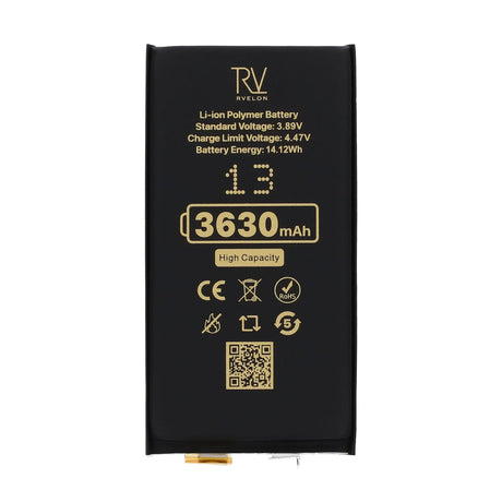 Rvelon Akku iPhone 13:lle 3630mAh ilman joustokaapelia