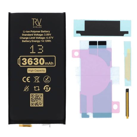 Rvelon Akku iPhone 13:lle 3630mAh ilman joustokaapelia
