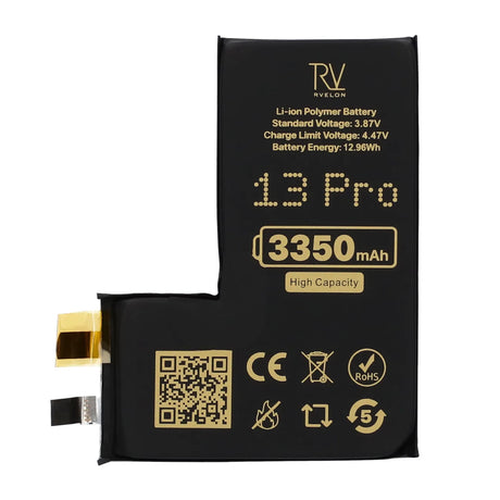 Rvelon Akku iPhone 13 Pro -puhelimeen 3350mAh ilman lattakaapelia