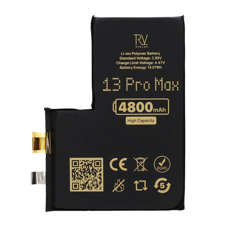 Rvelon Akku iPhone 13 Pro Max -puhelimeen 4800mAh ilman lattakaapelia