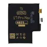 Rvelon Akku iPhone 17 Pro Max -puhelimelle, 4823mAh, ilman flex-kaapelia