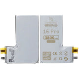 Rvelon Akku iPhone 16 Pro -puhelimelle, 3800mAh, ilman flex-kaapelia