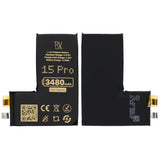 Rvelon Akku iPhone 15 Pro -puhelimeen 3480mAh ilman lattakaapelia