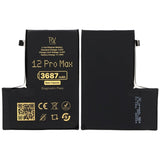 Rvelon Akku iPhone 12 Pro Maxille – 3687 mAh Alkuperäinen kapasiteetti
