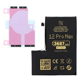 Rvelon Akku iPhone 12 Pro Maxille – 3687 mAh Alkuperäinen kapasiteetti