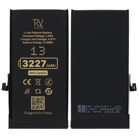 Rvelon Akku iPhone 13:lle – 3227 mAh Alkuperäinen kapasiteetti